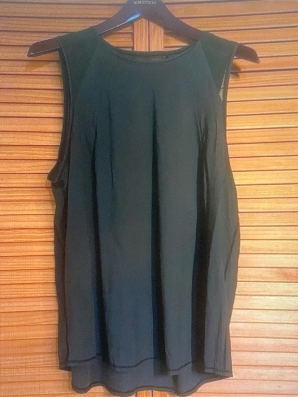 lululemon athletica dark green sleeveless tank top